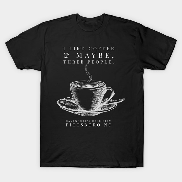 Coffee & Maybe, Three People T-Shirt by Agony Aunt Studios